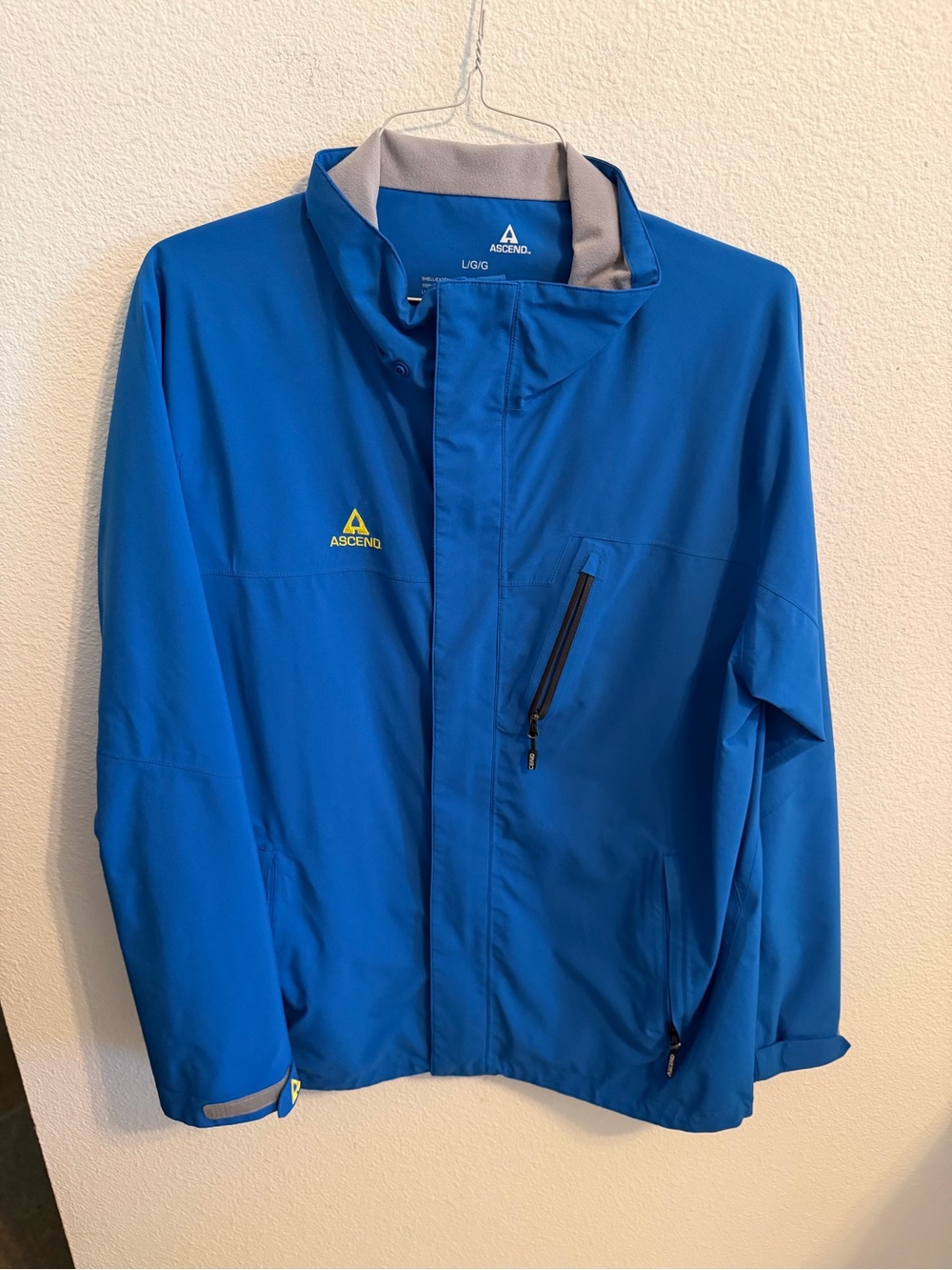 Ascend Men’s Royal Blue Waterproof Raincoat